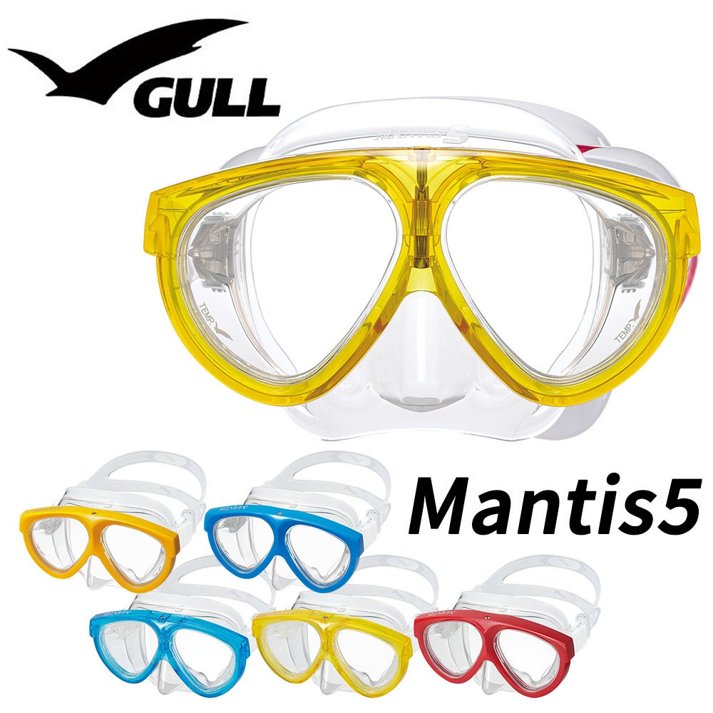 究極のスタンダードマスクダイビング マスク GULL ガル マンティス