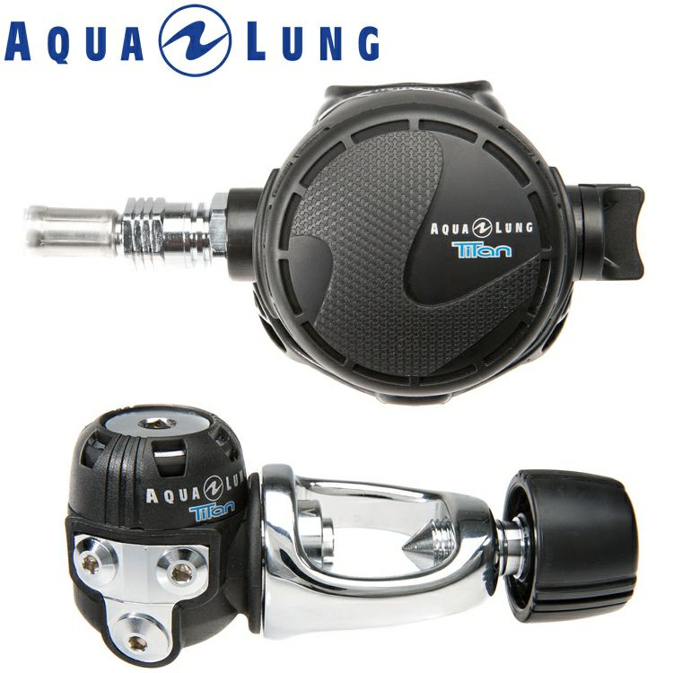 ダイビング重器材／美品 AQUALUNG アクアラング タイタン レギュレーターセット AQUALUNG（アクアラング） レギ変更可能 重器材 ダイビング