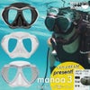 マスクダイビング・スキューバダイビング対応HeleiWaho/ヘレイワホmanoa2+/マノア2+水中マスク【M42】ゴーグル・水中メガネビッグ大きいサイズメンズ男