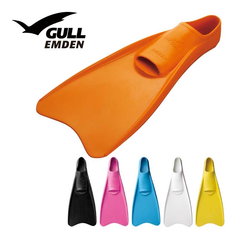 レッド樹脂カラー Seabird ミニガン 7.0 シングルフィン 動きやすいショートフィンダイビングフィン GULL/ガル エムデンカラー