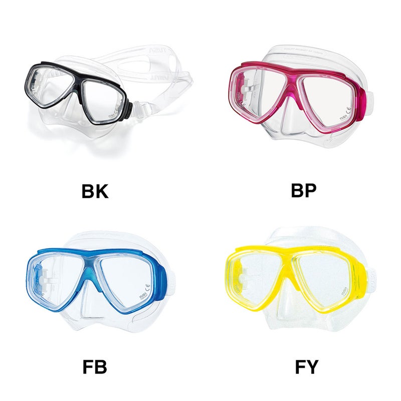 ダイビングマスクTUSA/ツサM7500/M7500QBスプレンダイブIIマスク軽器材水中メガネ二眼タイプ