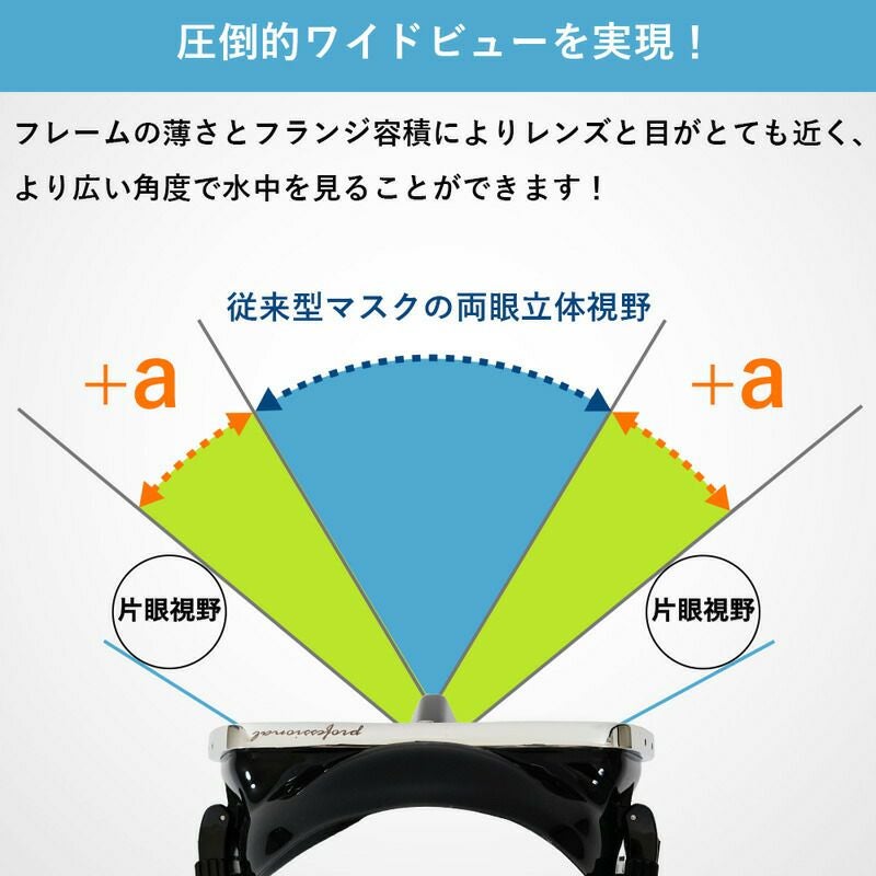 ダイビング マスク アポロ apollo バイオメタルマスク pro クロム bio