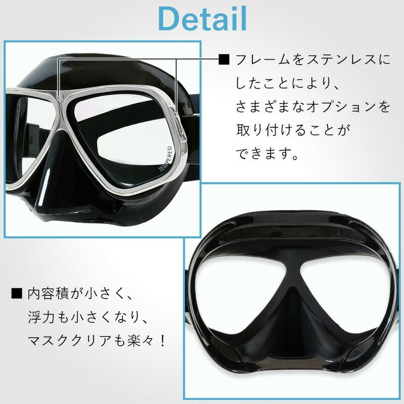 ダイビング マスク アポロ apollo バイオメタルマスク pro クロム bio