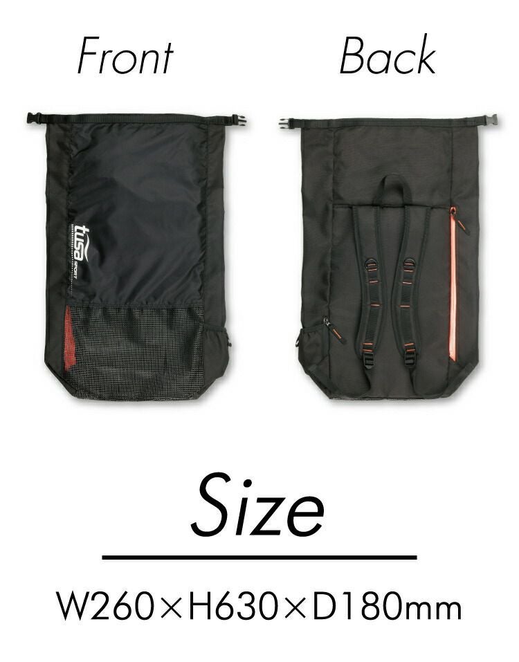 メッシュ バックパック tusa sport/ツサスポーツ UA0302 シュノーケル