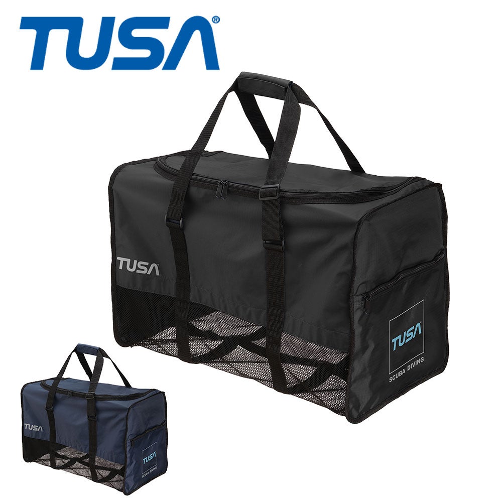 スキューバプロの訳ありキャリーバッグとTUSAのメッシュバッグセット 大型 | Diving＆Snorkeling AQROS