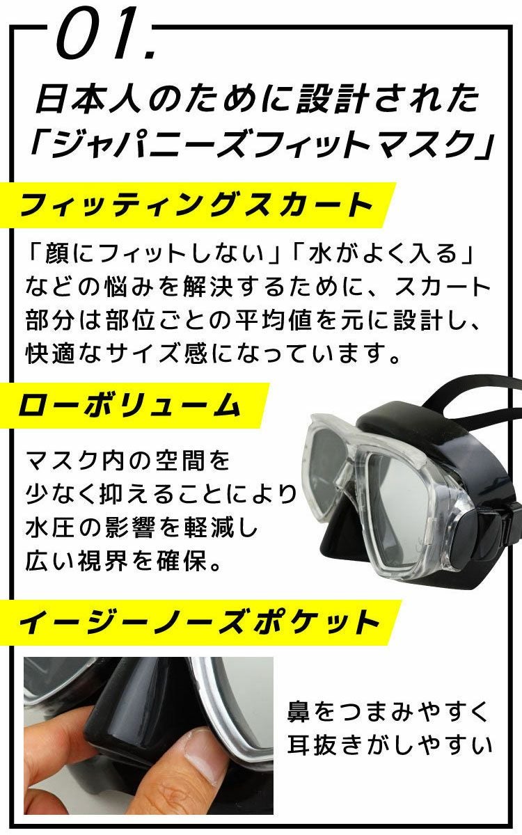 シュノーケリング セット 2点セット マスク ドライ スノーケル 大人