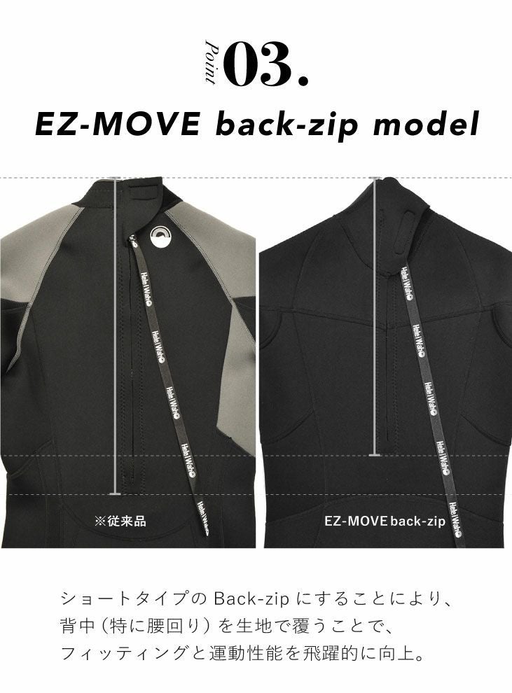 BeWet スプリング ウェットスーツ 半袖 サーフィン Mサイズ 2mm スプリング メンズウェットスーツ HeleiWaho ヘレイワホ CLASSIC