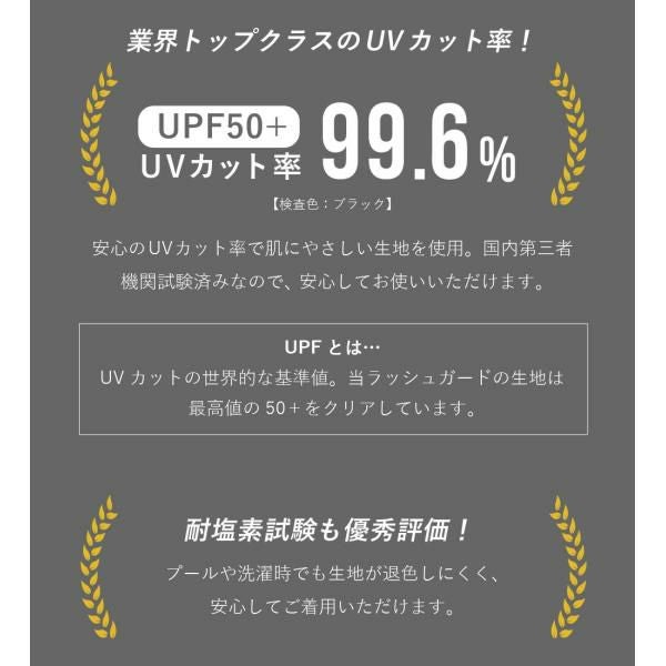 ラッシュガードレディースHeleiWahoヘレイワホ長袖ジップアップフードなしUPF50+でUVカット大きいサイズで体型カバー