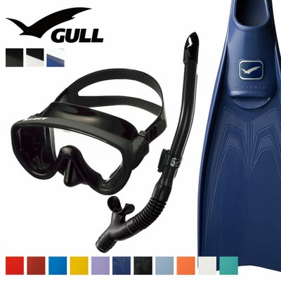GULL 軽器材セット ミュー アビーム カナールドライ ダイビング マスク 