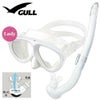 ダイビングマスクシュノーケルセット軽器材2点セットGULLマンティス5レイラステイブルダイビングマスクスノーケルシュノーケリングセットスキューバダイビング度付き対応【mantis5WT-leilastableWT】