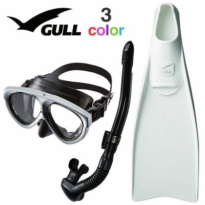 ダイビング マスク シュノーケル セット 軽器材 2点セット GULL 