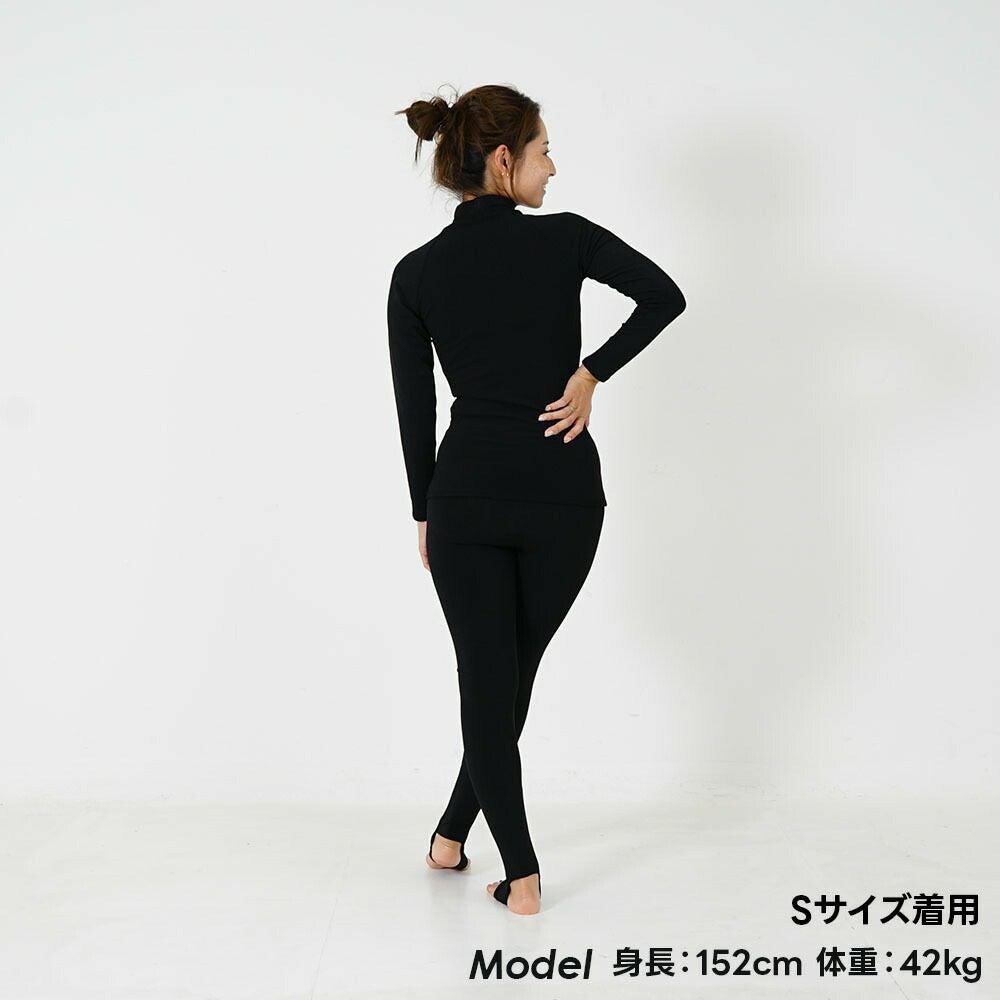 保温ラッシュガードレディース 裏起毛インナー HeleiWaho ヘレイワホ