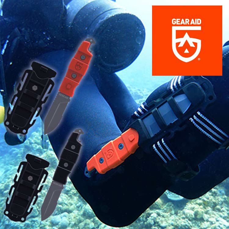 ダイビング アクセサリー】GearAid/ギアエイド 輸入 ナイフ Buri Drop