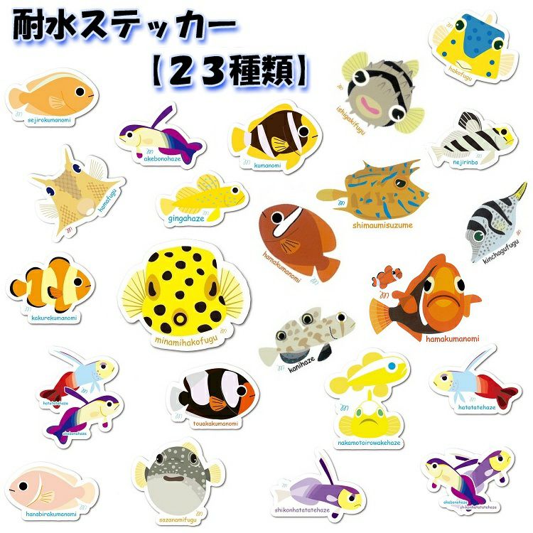 ステッカー】お魚ステッカー | Diving＆Snorkeling AQROS 28年以上続く