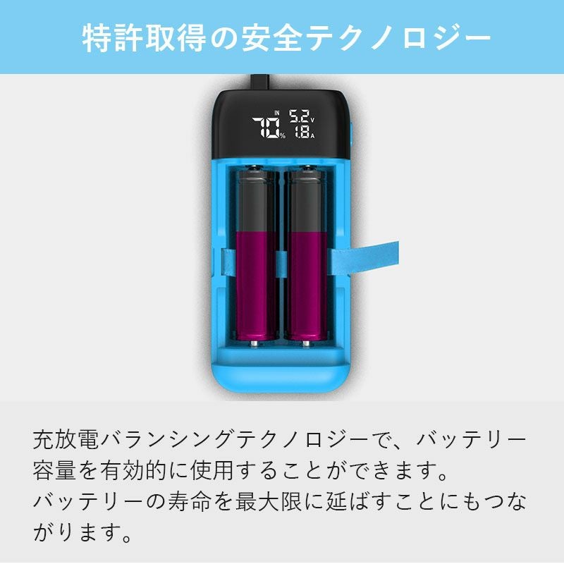 モバイルバッテリー リチウムイオンバッテリー ポータブル 充電器