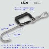 リーフフックカレントフックワイヤーコイル1.3mダイビングアクセサリーパーツ
