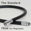 レギュレーターホース75cmブラックダイビングアクセサリーパーツ