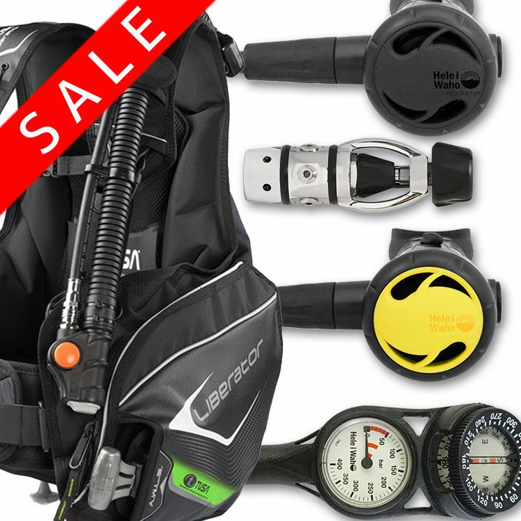 ダイビング重器材BC、レギュレーター セット割引】重器材セット 4点 BCD レギュレーター オクトパス ゲージ