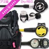 【スーパーSALE★ポイントUP】ダイビング重器材セットBCDレギュレーターオクトパスゲージ重器材セット4点【Pearl-Helix-Pro_flex-Hoct2-Hmfx2】|スキューバダイビングダイビング用品ダイビング器材ウエイトbcダイビング重器材レギュレータ潜水海ダイバー