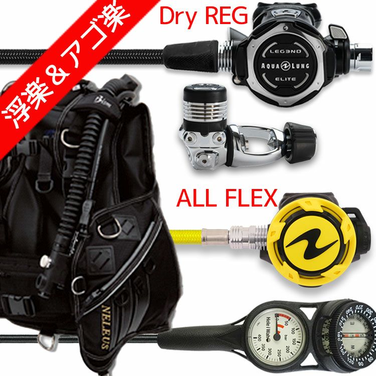 ダイビング 重器材 セット BCD レギュレーター オクトパス ゲージ 重