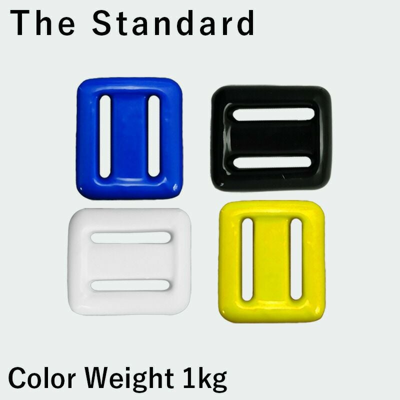 ダイビングウェイトカラーウェイト1kg鉛スキューバダイビングスピアフィッシングフリーダイビング素潜りThestandard