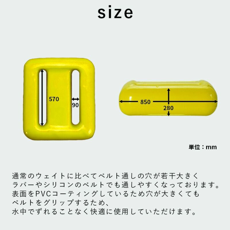 ダイビング ウェイト カラーウェイト 1kg 鉛 スキューバダイビング
