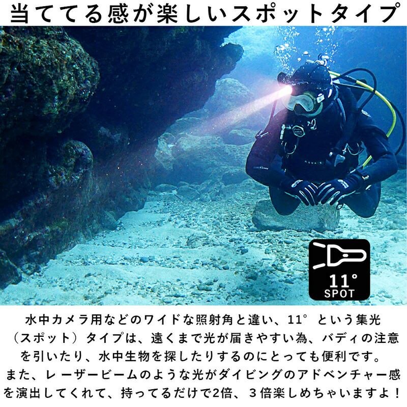 ヘッドライト1000ルーメン ダイビングライト UW LED ヘッド ライト