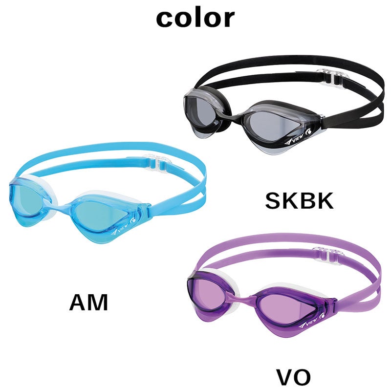 スイミングゴーグルVIEW大人用V230SAC水中メガネゴーグル水中眼鏡スイミングプール競泳水泳ジムフィットネススイムゴーグル