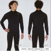保温インナーラッシュガードメンズ日本製インナー保温長袖HeleiWahoヘレイワホ裏起毛水陸両用ウェットスーツセミドライドライスーツ防寒スポーツインナーダイビングサーフィンSUPキャンプゴルフ
