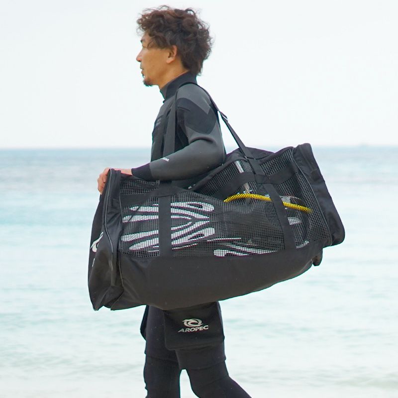 メッシュバッグ トートバッグ ダッフルバッグ 大容量 70L 以上