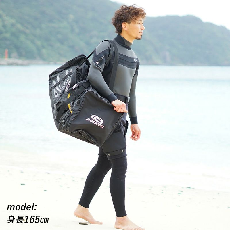 ウェットスーツ＆メッシュバッグ メッシュバッグ トートバッグ ダッフルバッグ 大容量 70L 以上