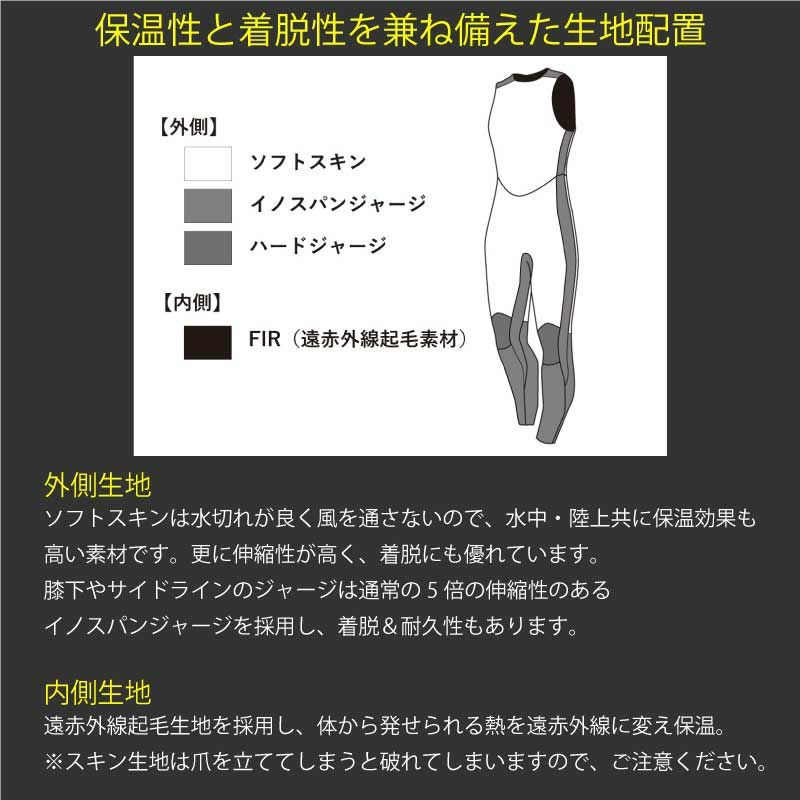 GULL / ガル 3mm SKIN ロングジョン ダイビング ロングジョン メンズ
