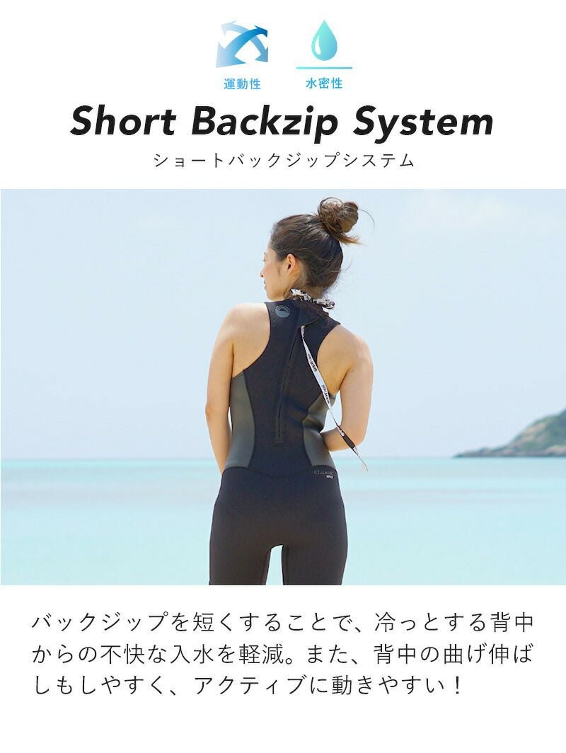 選べる5カラー2ピース ショートジョン タッパ ジャケット ウェット
