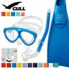 《GULL/ガル》マンティス5カナルステーブルスーパーミューダイビングマスクフィンシュノーケルセット軽器材3点セットダイビングマスクフルフットフィンスノーケルスキンダイビングスキューバダイビング軽器材セット【mantis5-canalstable-Smew】