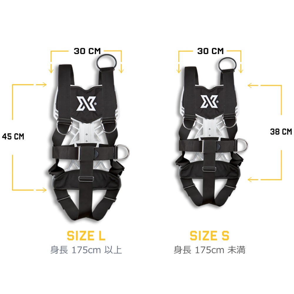 X DEEP / エックスディープ NX GHOST 標準ハーネス BCD バックマウント