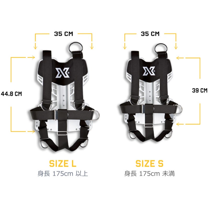 XDEEP/エックスディープNXZENデラックスハーネスアルミニウムBCDバックマウントバックフロートテックダイブダイビング重器材