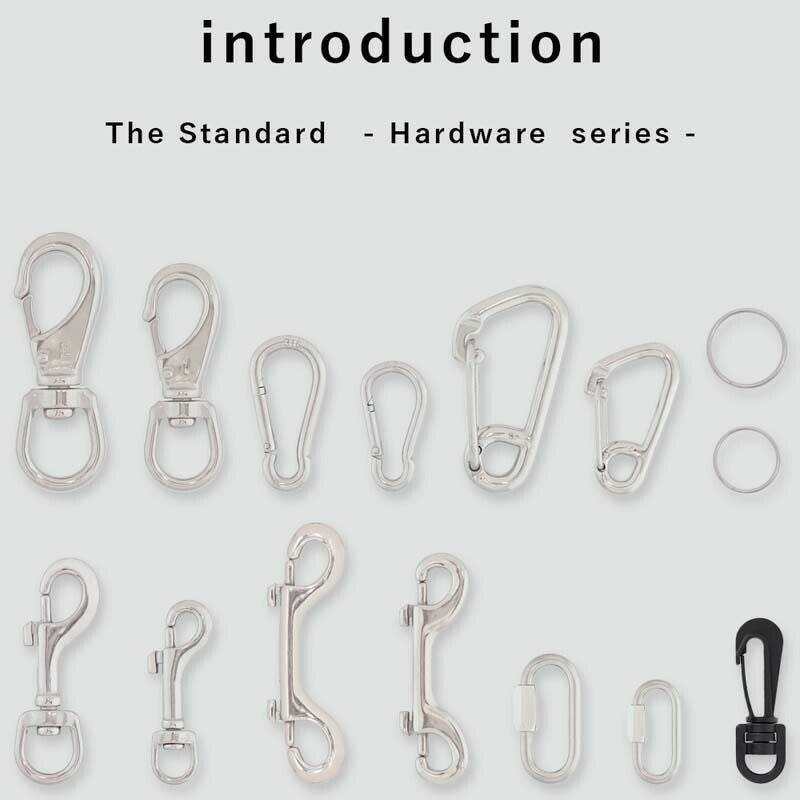 ダブルエンドクリップ101.6mmアクセサリーパーツステンレス製重器材