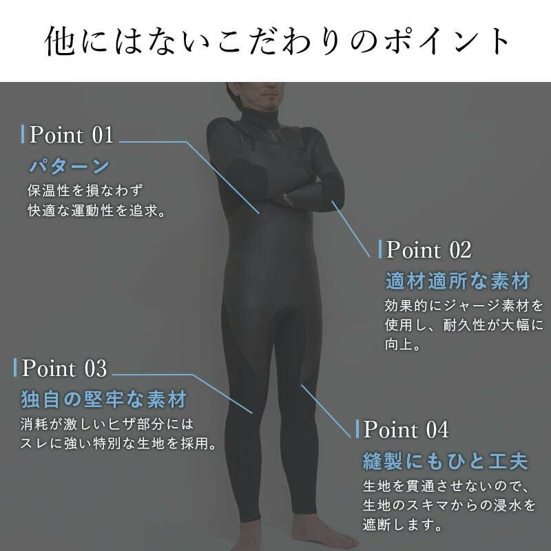 美品　匠　TAKUMI ウエットセミドライスーツ　サイズXL程度 ウェットスーツ セミドライ ロングチェストジップ 5mm 3mm サーフィン