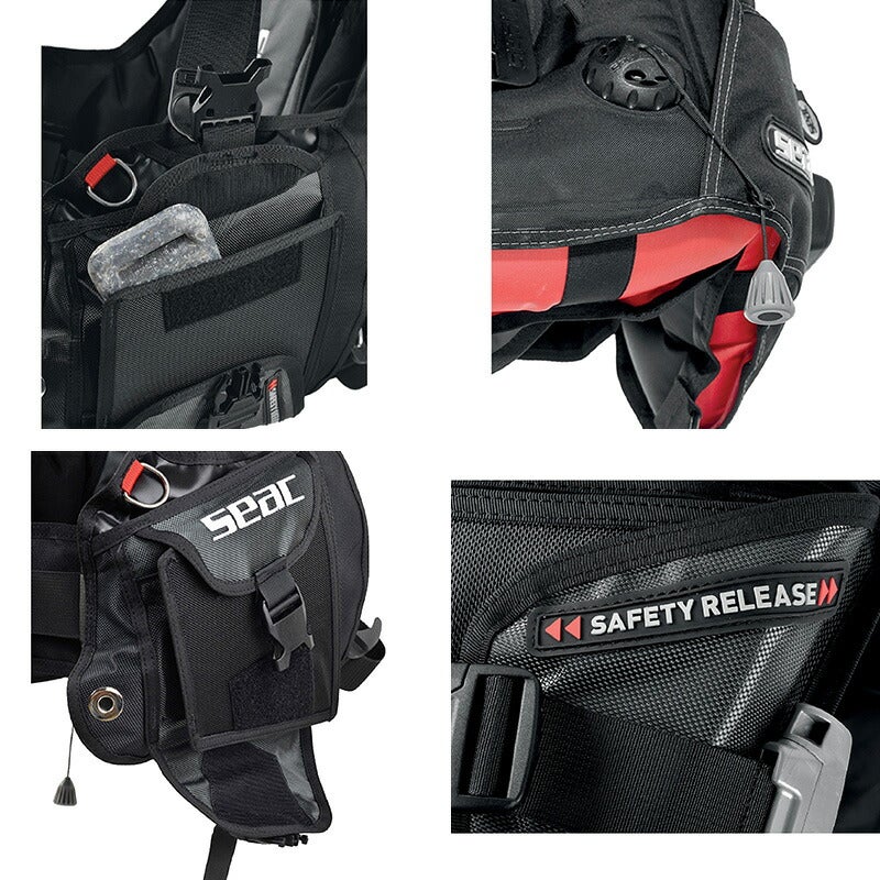 BCD SEAC シアック スキューバダイビング 重器材 SMART BCD スクーバ