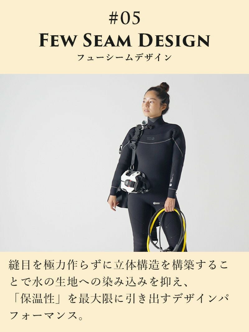 セミドライウェットスーツレディースセミドライスーツ4mm5mmウエットスーツHeleiWahoヘレイワホClassicフルスーツチェストジップサーフィンダイビングスキンダイビングSUPetc