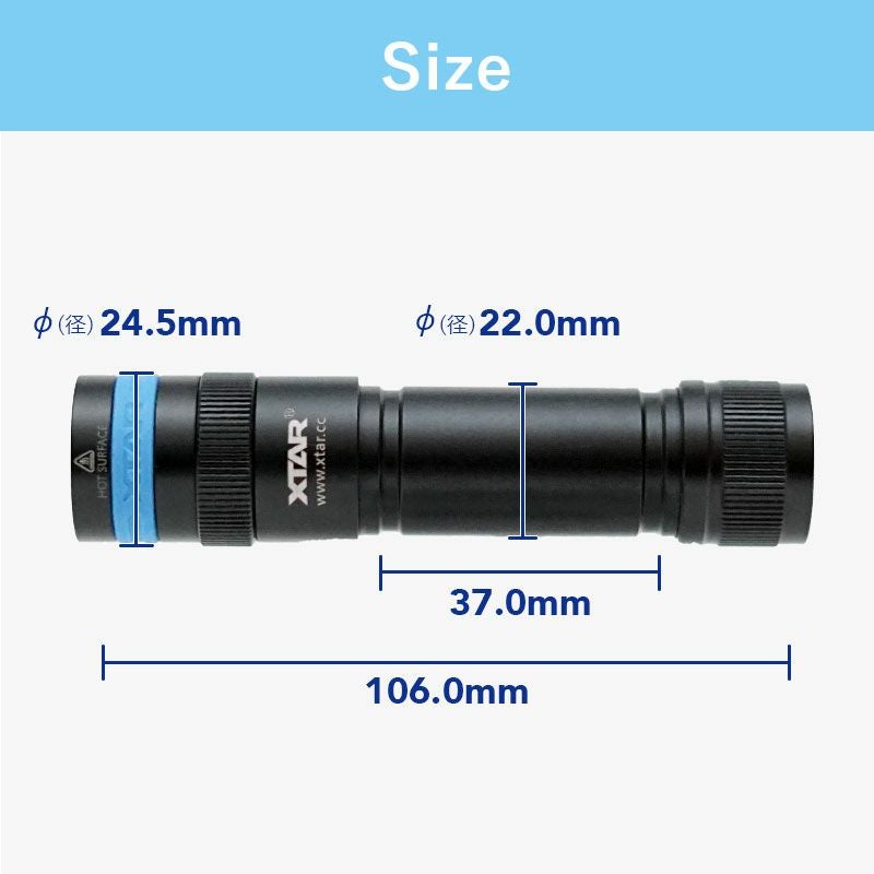 ダイビングライト 1000ルーメン XTAR エクスター D20 水中ライト 50m