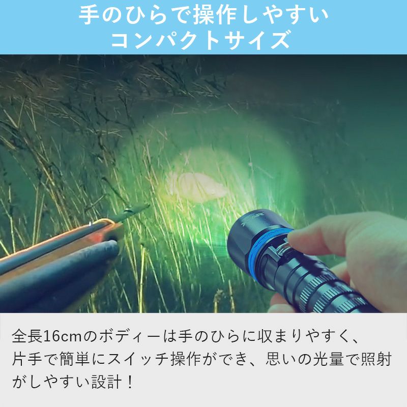ダイビングライト 大光量 1000 ルーメン 無段階調光 XTAR エクスター