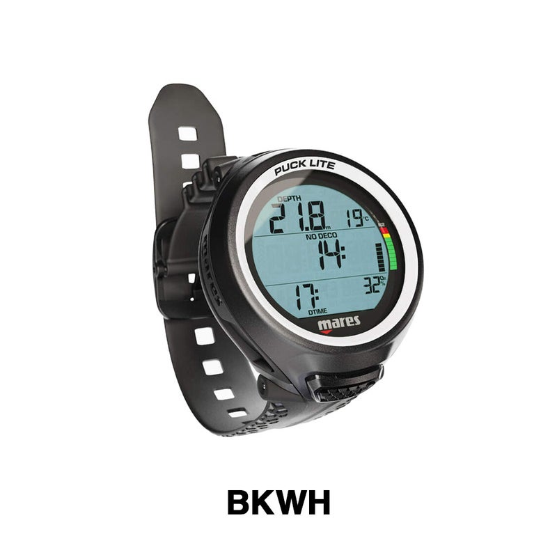 マレスMARESパックライトダイブコンピューターリストタイプ国内正規品PUCKLITEバッテリーユーザー交換可能ダイビングダイコン