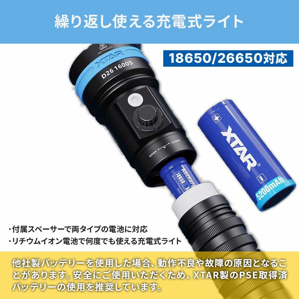 水中ライト ダイビング LED ダイビングライト 防水 コンパクト