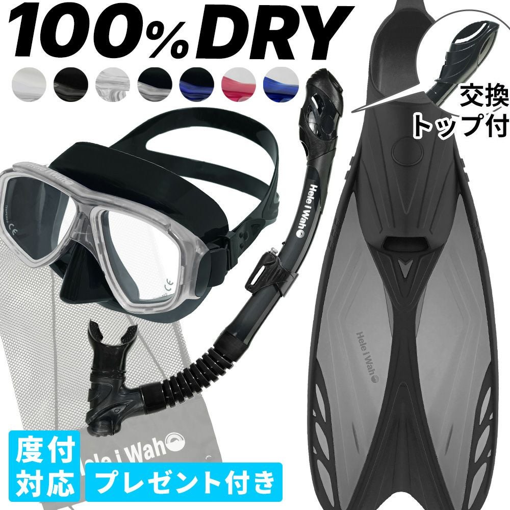 新品　デカトロン　シュノーケルセット DECATHLON (デカトロン) シュノーケリング 大人用 マスク DRY TOP
