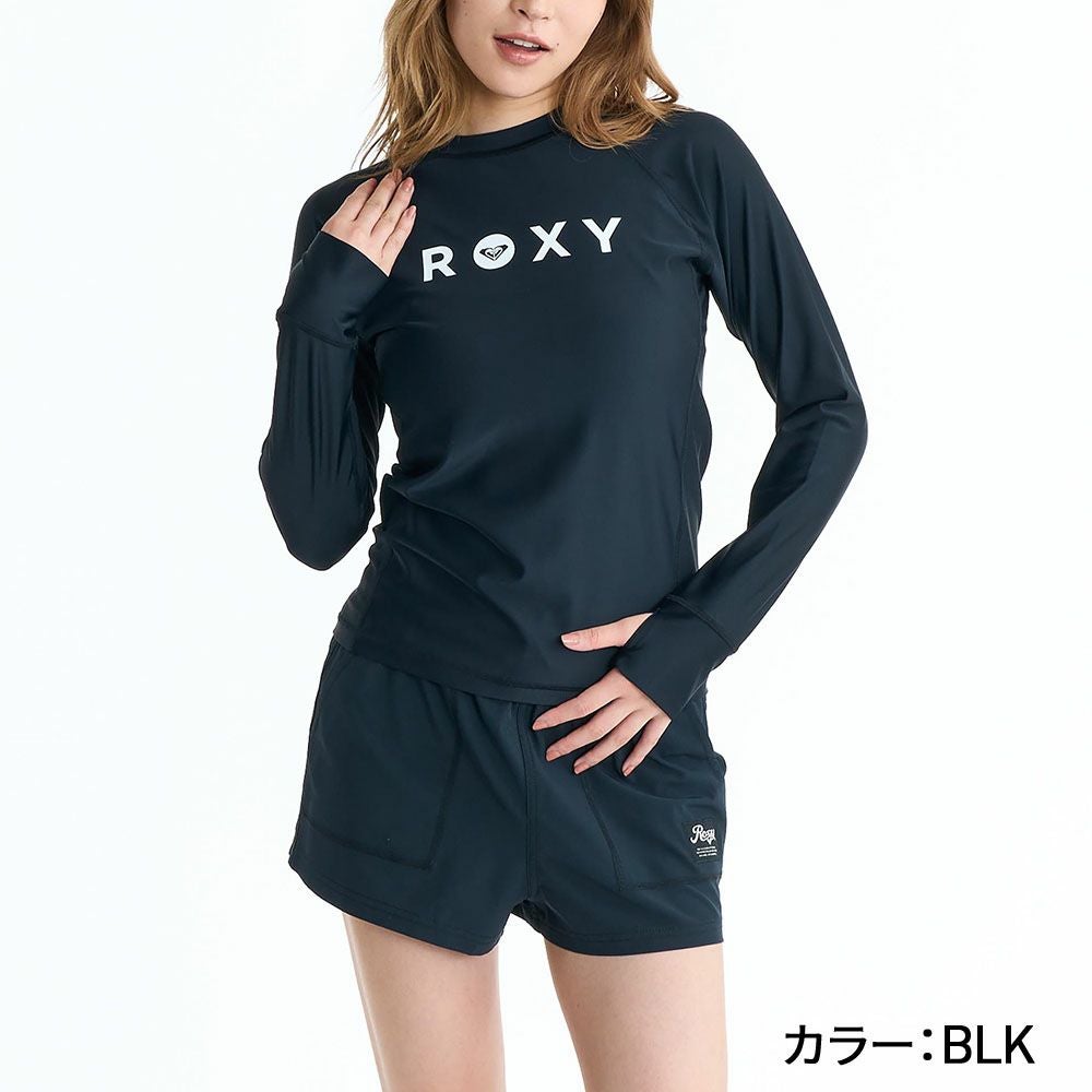 ロキシー ROXY ラッシュガード レディース 長袖 ハイネック 塩素対応