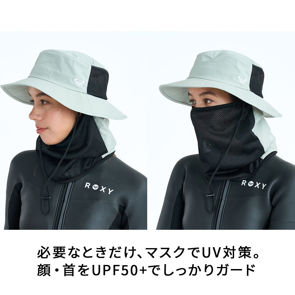ロキシー ROXY サーフハット フェイスカバー UVカット UPF50+ ネック