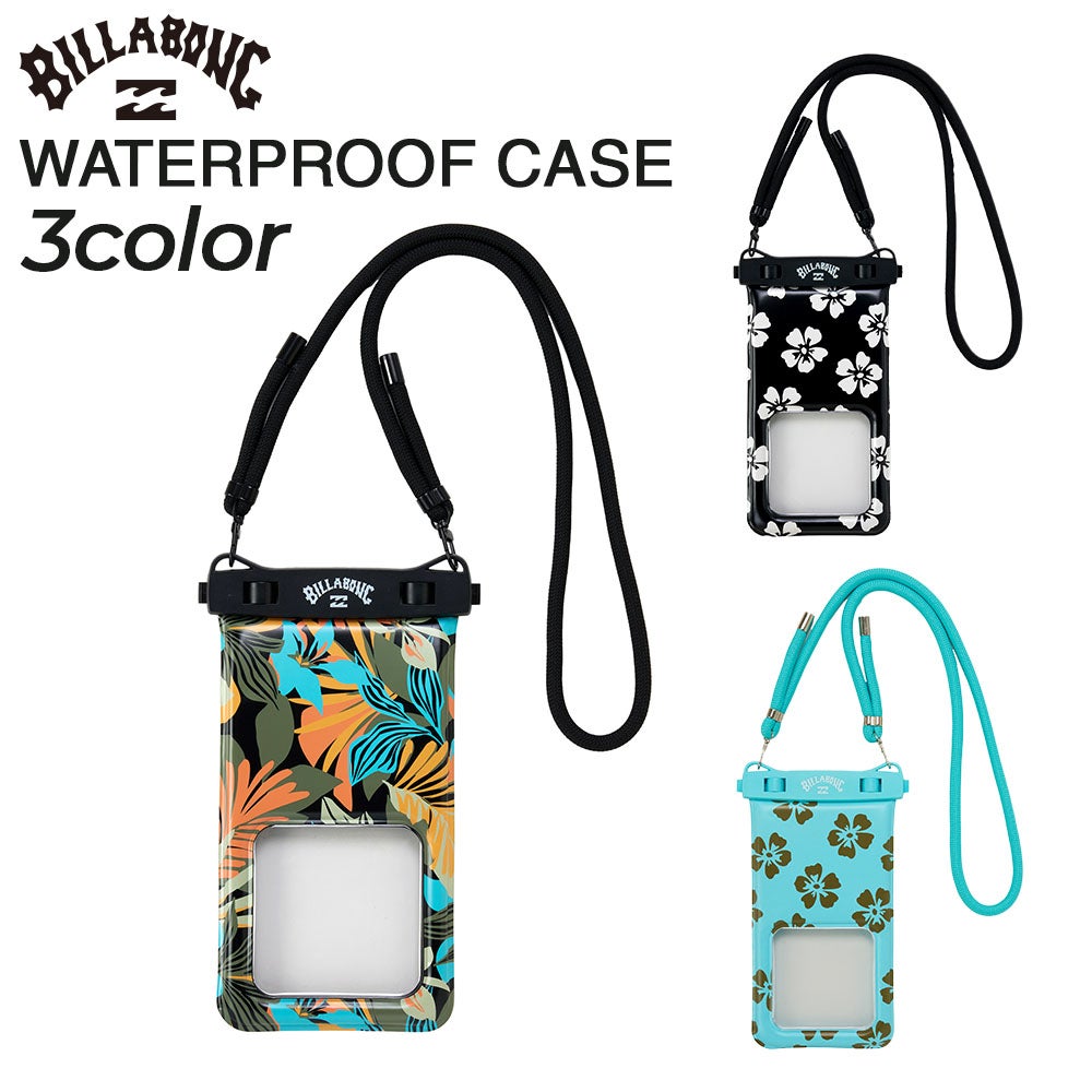 ビラボン BILLABONG 防水ケース スマホ 防水 両面クリア 撮影可 海