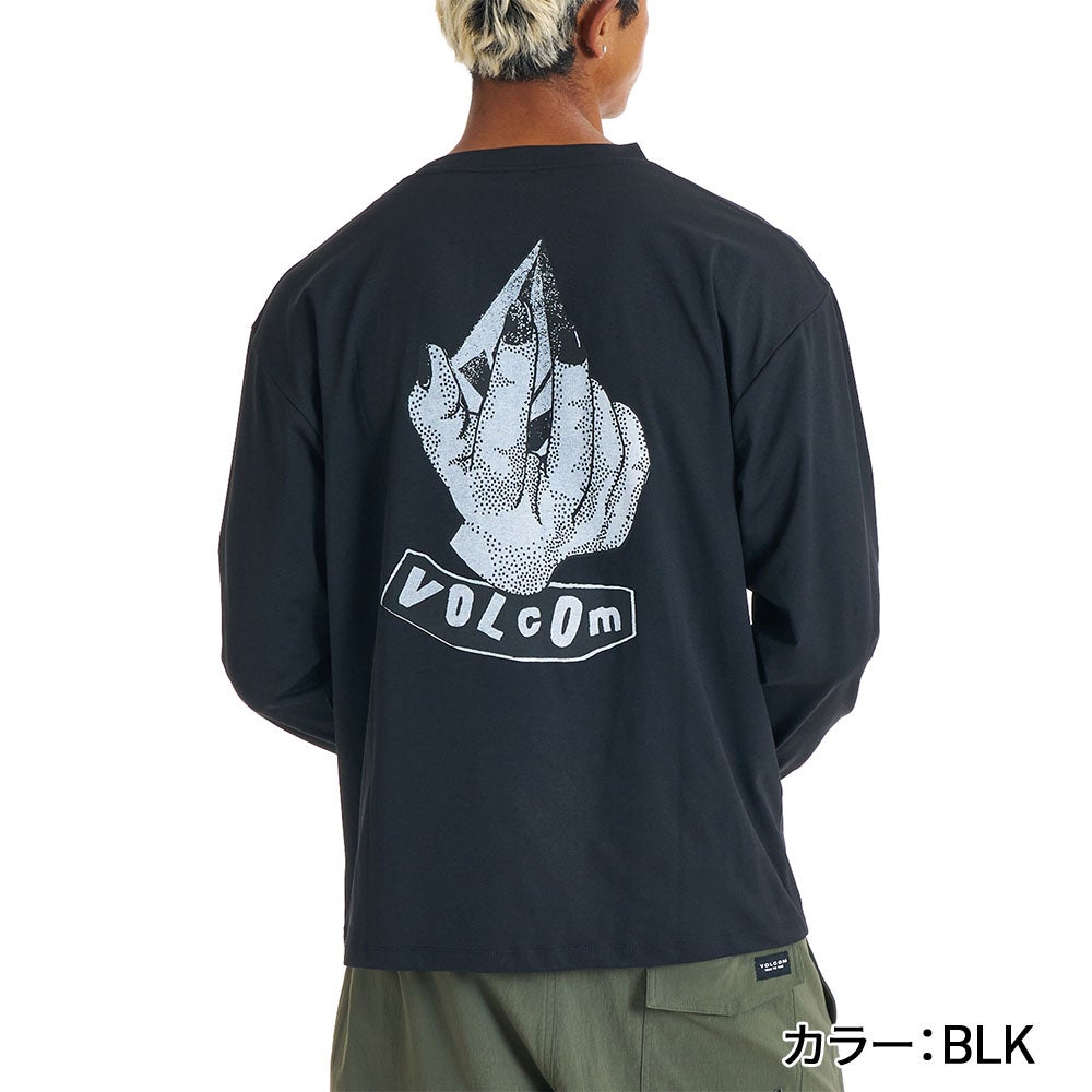 6割引き 25 ボルコム W アッシュフィールド プルオーバー CRH M ボルコム VOLCOM ラッシュガード メンズ 長袖 UPF50+ DRY機能 高