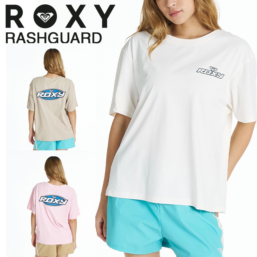 ロキシー ROXY ラッシュガード 半袖 ボックスシルエット UVカット 速乾